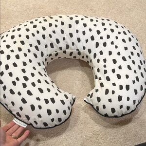 Black and White Polka Dot Nursing Pillow